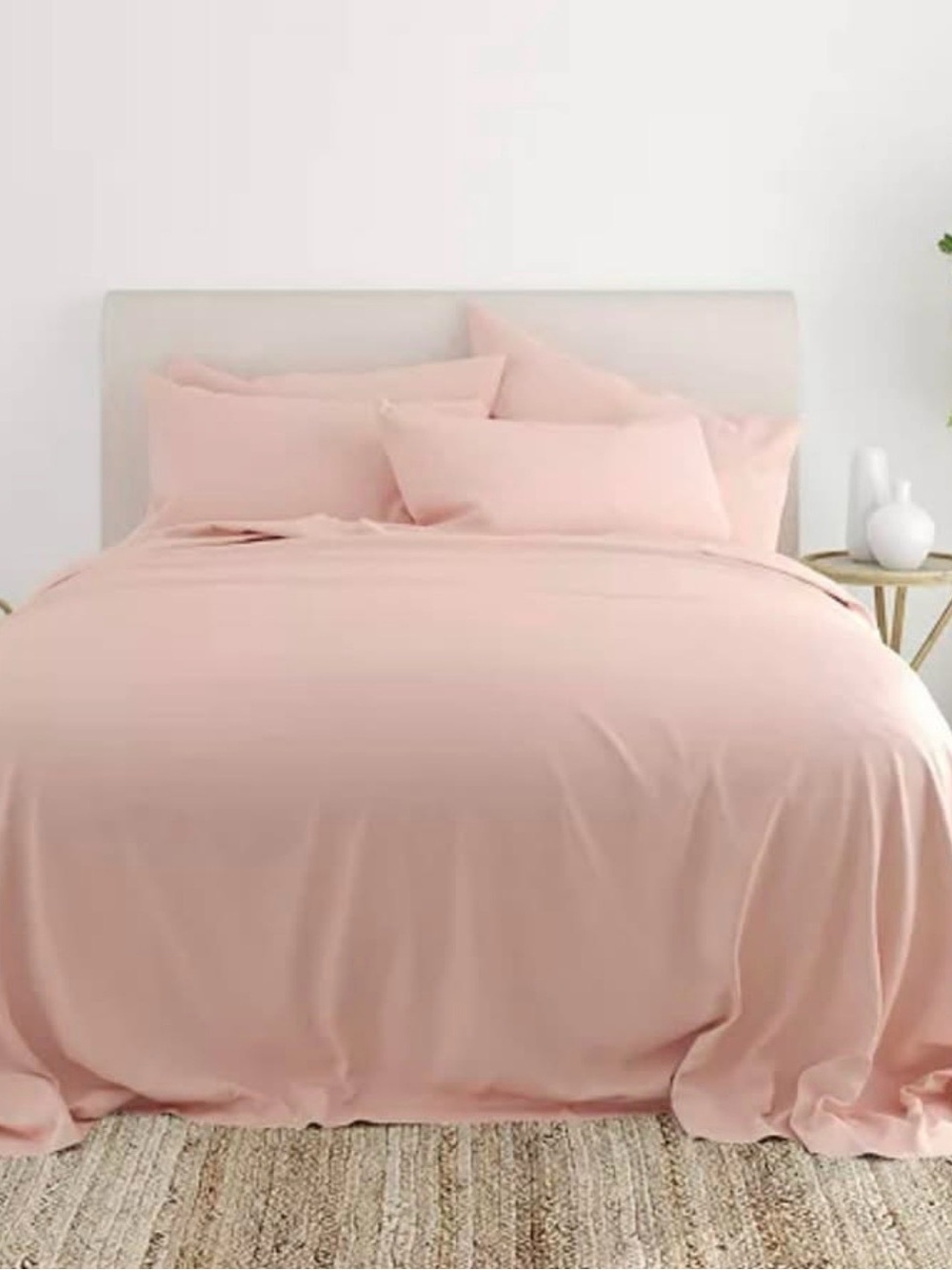 Que Blush Pink Duvet Cover Set